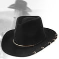 thumbnail image 6 of amagogo Cowboy Hat Cap Summer Big Brim Sunhat Women Men Props Versatile Cowgirl Hat Jazz Hat for Outdoor Carnival Party Winter, 6 of 9