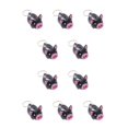 thumbnail image 3 of Inteprter Cerdo Llavero Llavero Bolsa Colgante Exquisito Multicolor DIY Prop Divertido Negro Anillo Plano 10Conjunto, 3 of 6