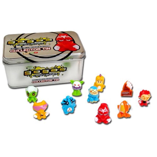 Gogos crazy Bones Edición limitada Silver Collectors Tin (los colores y estilos pueden variar) GoGos Crazy Bones 78332800