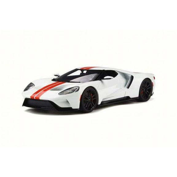 2017 Ford GT, White w/ Red - GT Spirit GT097 - 1/18 Scale Resin Collectible Vehicle Replica