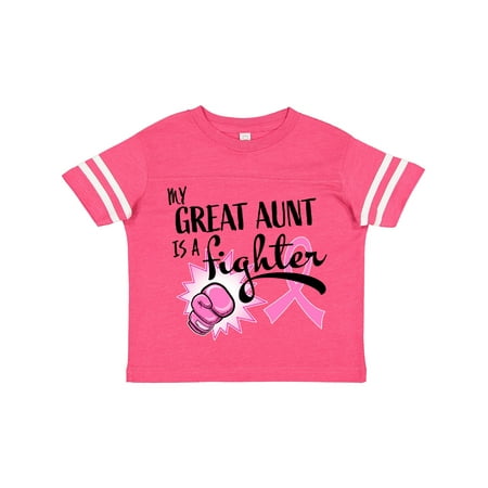 

Inktastic My Great Aunt is a Fighter- Breast Cancer Awareness Gift Toddler Boy or Toddler Girl T-Shirt