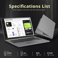thumbnail image 3 of LG Gram 15.6" FHD Business Laptop, Intel Core i5-1334U, 8GB RAM, 672GB Storage (512GB SSD+160GB Docking Station Set), Intel Iris Xe Graphics, Numeric Keypad, HD Webcam, Wi-Fi 6, Win 11 Pro, Silver, 3 of 9