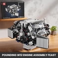 thumbnail image 5 of W12 Engine Toys Building Block, Model Engine Kit for Adults, V8 Engine Scale Model, 10230 STEM DIY Building Kits That Works, (871 Pieces), 5 of 5