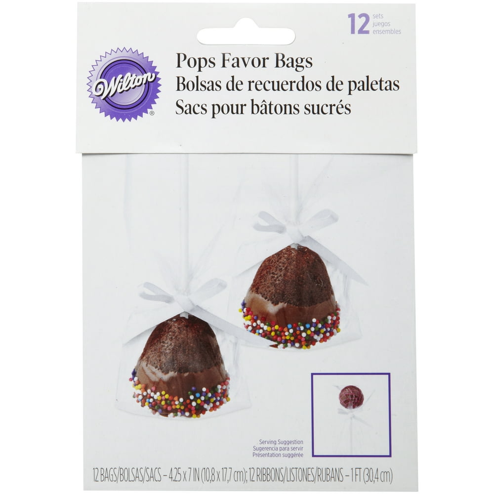 Wilton Treat and Cake Pops Bag Kit, 12Count