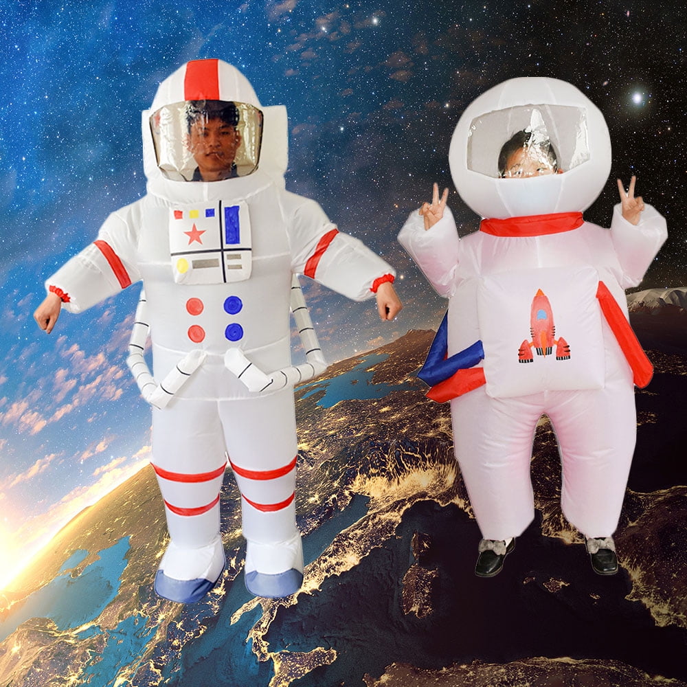 Inflatable Astronaut Figure Space Planet NASA 2 PC Set Gift Toy Birthday Party