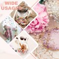 thumbnail image 6 of Uxcell 500Pcs Pearls No Holes, 8mm ABS Round Faux Pearl Beads Vase Fillers for Crafting DIY Jewelry Making Filling Home Party Decorations Wedding Centerpieces, Purple Red, 6 of 6