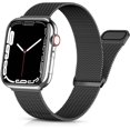 thumbnail image 1 of BRILLAR Elegante correa de malla de acero inoxidable para Apple Watch - Compatible con Series 8/7/6/SE/5/4/3/2, 40 mm/38 mm/41 mm, para mujeres y hombres, 1 of 5