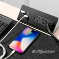 thumbnail image 4 of Two Desk Edge Mount Power Outlets with USB Charge Ports,Fast USB Charging, 3 US power sockets with 4 USB charge ports, 4 of 5