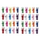 thumbnail image 1 of Pinzas de Empuje con Clips de Madera Pinzas de Empuje Tachuelas Chinchetas, para Corcho Tableros Pared de Fotos Notas para Uso En Oficina Casa Escuela Multicolor 40 Piezas, 1 of 5