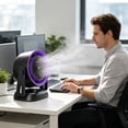 thumbnail image 6 of 100 Speeds Quiet Cooling Fan Dual Use Desktop and Wall Mounted Adjustable Mini Fan with High Air Circulation for Home Office Bedroom Dorm, 6 of 6