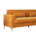 thumbnail image 3 of Velvet For Office And Home - 3 With Elegance Back Cushions Maximum Comfort, 3 of 5