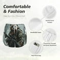 thumbnail image 6 of Lsque Surreal Panda Warrior Printed Women's Running Shorts with Liner Pockets,Elastic Quick Dry Workout Athletic Gym Yoga Shorts,Womens High Waist Shorts-Small, 6 of 9
