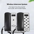thumbnail image 2 of Wireless Intercom System Office Machine with LCD Screen 433MHz 3280ft Range Adjustable Volume Call Telephone, 2 of 7