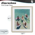 thumbnail image 4 of Stupell Industries Coastal Women Surfers at Turquoise Beach Birch Framed Print Under Glass, 13 x 16, by The Prints Vibe, 4 of 8