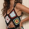 thumbnail image 5 of Ropa de playa para niñas y mujeres, pareo de verano de ganchillo con borlas, fácil de guardar. Camiseta sin mangas, 5 of 5