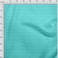 thumbnail image 3 of oneOone Viscose Jersey Aqua Blue Fabric Animal Face Cartoon Sewing Fabric By The Yard Printed Diy Clothing Sewing Supplies 60 Inch Wide, 3 of 5