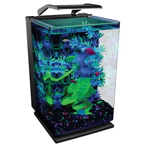 GloFish 5 Gallon Desktop Aquarium Kit with LED Light