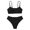 Black, variant on REDARER Girls Multi Color Strapless Two Piece Swimsuit Little Cute Bikini for Big Sport Outfits,Girls Swimsuit,11-13 Years