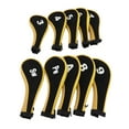 thumbnail image 1 of Fundas Para Palos De Golf, Funda Para Cabeza De Hierro De Golf Con Cremallera, Juego De 10 Piezas De Apertura Amplia Para Entretenimiento ANGGREK Amarillo, 1 of 8