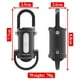thumbnail image 2 of Mini LED COB Linterna llavero recargable por USB, luz de trabajo para acampar (negra), 2 of 3