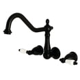 thumbnail image 6 of Kingston Brass KS1283PL Heritage Wall Mount Kitchen Faucet, Antique Brass, 6 of 6