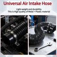 Universal 3-Inch Cold Air Intake Hose Inlet with Connector - Flexible ...