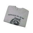 thumbnail image 3 of Actually All My Systems are Nervous Funny Raccoon Sweatshirt Retro Shirt, 3 of 7