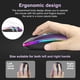 thumbnail image 5 of Mouse CC Store LED inalámbrico Bluetooth 5.1 y 2.4 GHz negro-morado, 5 of 8
