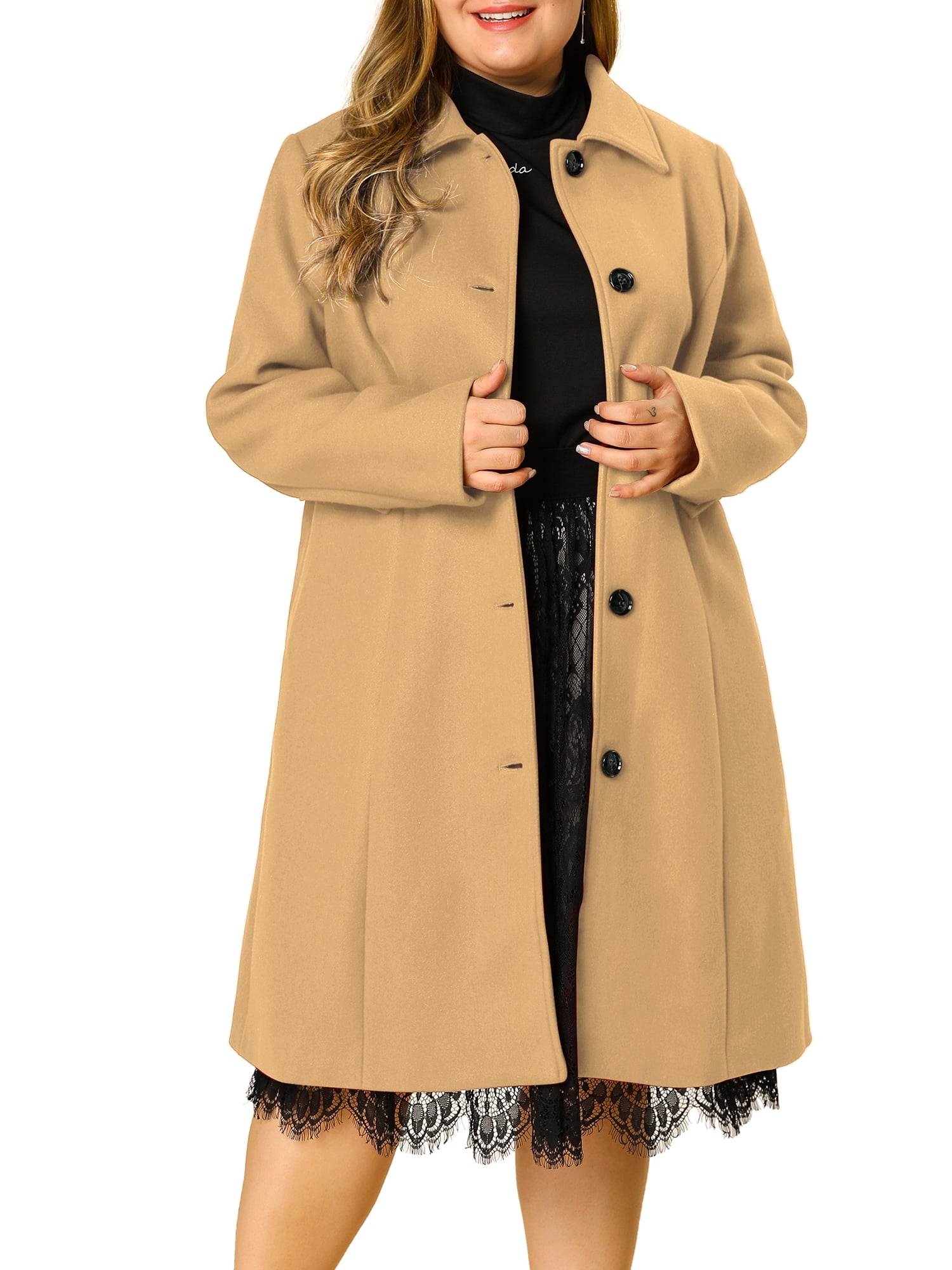 khaki jacket women's plus size