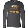 thumbnail image 3 of Inktastic Montana Vacation Bear Silhouette Long Sleeve T-Shirt, 3 of 5