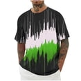 thumbnail image 1 of Styesk T-Shirts pour Homme Imprimé Col Rond Mode Décontractée Manches Courtes Blouses, 1 of 4
