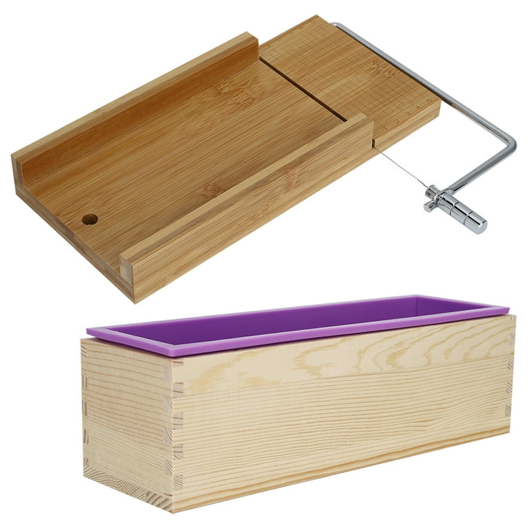 Cutter Box, Bamboo Wood Durability Bread Cutter, Wear Resistance For Woman  Man Cutter Board + Box With Lid,Cutter Board + Box Without Lid 