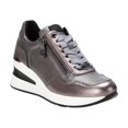 thumbnail image 2 of Tenis Mujer XTI 14307402 Cuña 6 cm Vegano Cremallera gris 23, 2 of 3