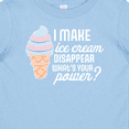 thumbnail image 4 of Inktastic I Make Ice Cream Disappear What's Your Power Boys or Girls Baby T-Shirt, 4 of 5