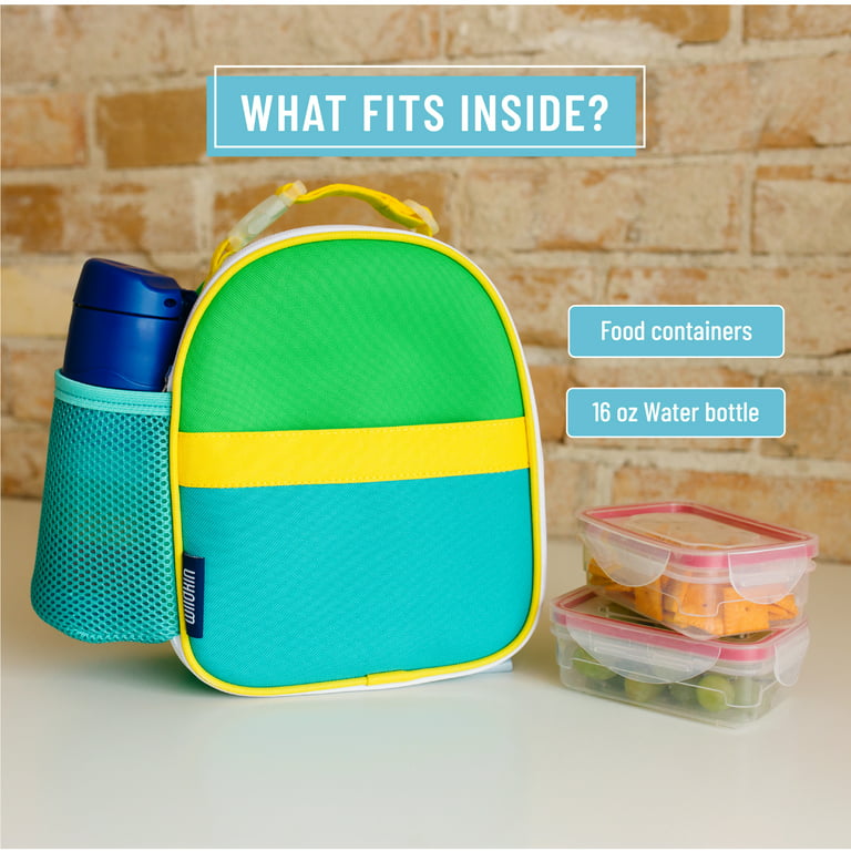 Wildkin Kids Insulated Clip-in Lunch Box for Boys & Girls, BPA-Free, Clips  in to Pack-it-all Backpack (Monster Green)