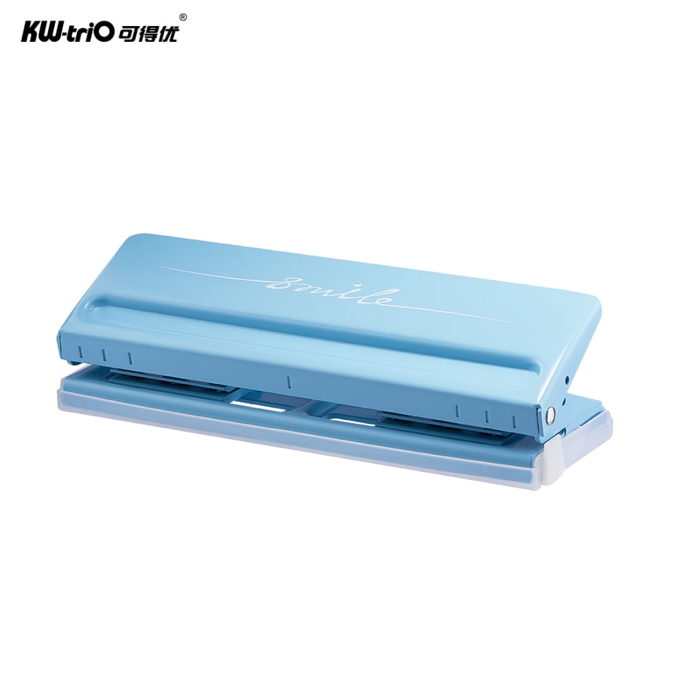 Kw-trio RNAB07MNMMZS4 kw-trio adjustable 6-hole desktop punch puncher for  a4 a5 a6 b7 dairy planner organizer six ring binder with 6 sheet capacity