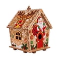 thumbnail image 3 of Christmas Wooden House Pearl Art DIY Craft Kit,Beginner Friendly 3D Cabin Ornament,Santa Reindeer Snowflake Rhinestone Bead Painting Set,Indoor Tabletop Xmas Tree Hanging Holiday Decor Gift for Adult, 3 of 10