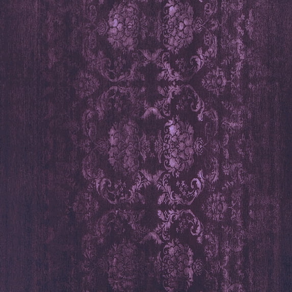 Ahgly Company Indoor Square Oriental Blue Industrial Area Rugs, 3' Square