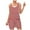 Red, variant on FAFWYP Women's Summer Sleeveless Adjustable Straps Jumpsuits Stripe Print Casual Loose Stretchy Shorts Rompers Overalls with Pockets