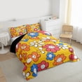 thumbnail image 4 of Homewish Kawaii Vintage Flowers 2pcs Bedding Comforter Set For Boys Girls,Colorful Floral Blossoms Twin Comforter Sets,Spring Garden Breathable Bedding Set,Luxury Bedroom Decor,Reversible, 4 of 9