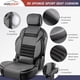 thumbnail image 4 of Fundas de asiento de coche CAROMOP 3D, de esponja gruesa, juego frontal universal, 4 of 9