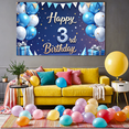 thumbnail image 5 of Yatrandify Colorful Balloons Happy Birthday Banner Festive Design Party Decoration for Kids 3rd Birthday Celebration, 5 of 8
