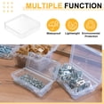 thumbnail image 4 of Uxcell Mini Cajas de Plástico Transparentes, Caja Organizadora de Almacenamiento de Cuentas con Tapa Articulada, Caja Cuadrada de Plástico ["4.1\"x4.1\""], 4 of 7