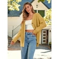 thumbnail image 4 of Women's Cardigan 2023 Open Front Oversized Button Lightweight Sweaters V Neck Loose Cardigans Knit Outwear, 4 of 14