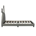 thumbnail image 3 of Kidkapers Green Full Size Kids House Bed: Wood Frame with House-Shaped Headboard, Solid Wood Slats, Ideal for Boys, Girls, 3 of 5