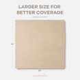 thumbnail image 5 of Comfy Cubs 100% Cotton Waffle Weave Blanket - Soft Lightweight Blankets (Sand, 90" X 90"), 5 of 8