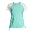 thumbnail image 6 of Time and Tru Women's Short Sleeve Rash Guard Swim Cover Up, 6 of 6