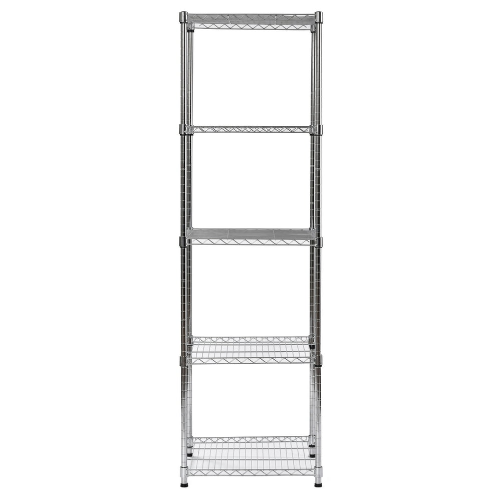 Muscle Rack 18"W x 18"D x 59"H 5Tier Slim Spacesaver Wire Shelving