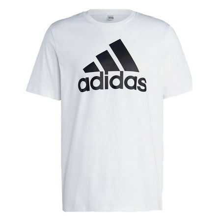 Adidas Men's Essentials Single Jersey Big Logo Tee M White