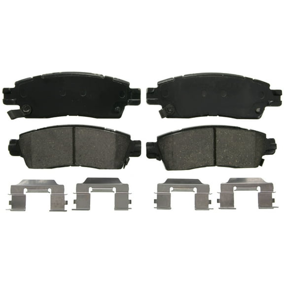 Wagner QuickStop ZD883 Ceramic Disc Brake Pad Set Fits select: 2012-2017 CHEVROLET TRAVERSE, 2012-2017 GMC ACADIA